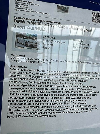 BMW 4 серия M440i 3.0 xDrive Steptronic (387 л.с.) M Special